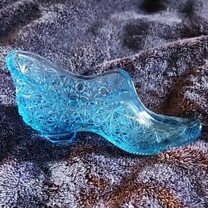 Vintage Glass Cinderella Shoe